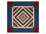 An Amish Pieced Cotton and Wool Quilted Coverlet, Lancaster County, Pennsylvania, circa 1925 Giclee Print