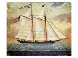 The Schooner Whig, American School, Mid 19th Century Giclee Print