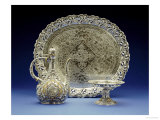 An Enameled Three-Piece "Arabian" Coffee Service Giclee Print by Tiffany & Co 