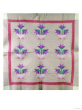 An Amish Pieced and Appliqued Cotton Quilted Coverlet, circa 1930 Giclee Print