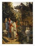 In a Japanese Garden Giclee Print by Edouard Castres