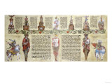 Megillah-Psalms 114, 137, 1, 23, 17 and 48, in Hebrew, 1804 Giclee Print