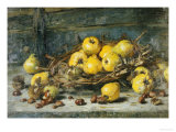 A Basket of Pears with Chestnuts, 1894 Giclee Print by Eugeen Joors