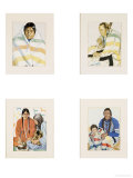 Four Color Reproductions of American Indians, in Carved Frames Giclee Print by Thomas Molesworth