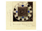 Design for Clock Face, 1917 reproduction procédé giclée par Charles Rennie Mackintosh