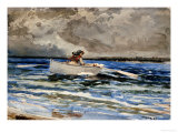 Rowing at Prout's Neck, 1887 Giclee Print by Winslow Homer
