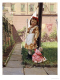 Young Girl In A New York Garden, 1871 Lámina giclée por John George Brown Young Girl In A New York Garden, 1871 Lámina giclée por John George Brown