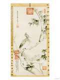 A Phoenix Standing on a Chinese Parasol Tree, 1890 Giclée-Druck von Cixi 