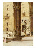 La Loggia Dei Lanzi, Florence Giclee-trykk av Antonietta Brandeis