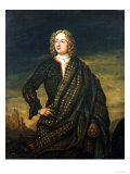 Andrew Macpherson of Cluny (1640-1666), in Plaid, His Left Hand Resting on His Broadsword reproduction procédé giclée par Richard Waitt