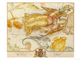 Uranographia, or the Celestial Atlas, circa 1800 Giclee Print by John Bevis
