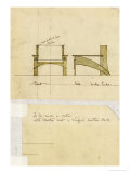 Design for Armchair in Oak, Shown in Front and Side Elevation, 1905 Giclee Print by Charles Rennie Mackintosh