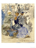 Ladies Seated on a Bench Giclee Print by Maurice Brazil Prendergast