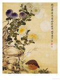 Chrysanthemums And Quail, 1702 Lámina giclée por Ma Yuanyu Chrysanthemums And Quail, 1702 Lámina giclée por Ma Yuanyu