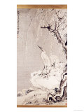 White Egrets on a Bank of Snow Covered Willows, 1767 Giclee Print by Huang Shen