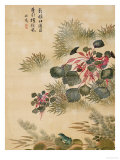 Water Caktrios and Frog Giclee Print by Ma Yuanyu