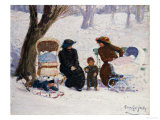 Nursemaids, High Bridge Park Giclee Print by George Luks