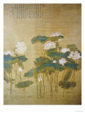 Lotus Pond, 1726 Giclee-trykk av Hua Yan Lotus Pond, 1726 Giclee-trykk av Hua Yan