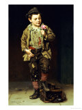 Shoeshine Boy, 1884 reproduction procédé giclée par John George Brown