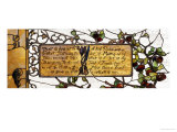 A Leaded, Plated & Enameled Favrile Glass Window, Designed by Anne Weston, circa 1891 reproduction procédé giclée par Tiffany Studios 