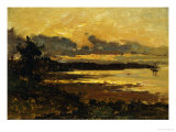 Sunset At Manchester, Massachusetts, From Sandy Hollow, 1877 Lámina giclée por Willard Leroy Metcalf Sunset At Manchester, Massachusetts, From Sandy Hollow, 1877 Lámina giclée por Willard Leroy Metcalf