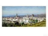 View of Florence, 1874 reproduction procédé giclée par Samuel Colman