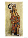Indian with Blanket Giclee Print by Eanger Irving Couse