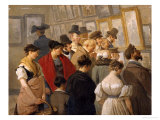 At the Exhibition Giclee Print by Wolfgang-adam Topffer
