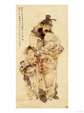 Zhoung Kui and His Sister, 1888 Giclee Print by Ren Yi