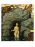 Quellnymphe Von Faunen Belauscht, 1911 Giclee Print by Franz von Stuck