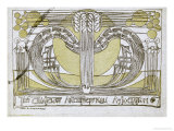 Conversazione Programme, Designed for the Glasgow Architectural Association, 1894 Reproduction procédé giclée par Charles Rennie Mackintosh