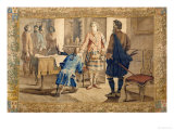A Tapestry Cartoon Depicting Fergus Mcivor Introducing Waverley to the Prince Giclee Print by H. Verbeocken