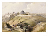 View of Jerusalem, Early 19th Century reproduction procédé giclée par David Roberts