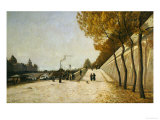 A View of the Conciergerie, Paris, from the Right Bank of the Seine Giclee Print by Henri Linguet