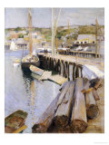 Fish Wharves, Gloucester, 1896 Giclée-Druck von Willard Leroy Metcalf