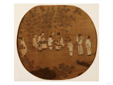 Scholarly Gathering in a Bamboo Grove Giclee Print Scholarly Gathering in a Bamboo Grove Giclee Print