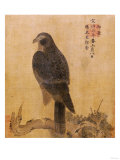 Falcon on a Pine Limb, Emperor Xuande, circa 1426-1435 reproduction procédé giclée