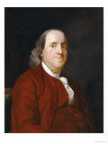 Joseph Wright of Derby - Portrait of Benjamin Franklin (1706-1790) Digitálně vytištěná reprodukce