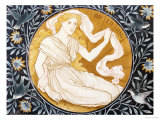 A Painted and Gilt Earthenware Plaque Entitled 