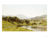 Monument Mountain from the Berkshire Meadows, circa 1875 Giclee-trykk av John Bunyan Bristol