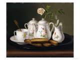 Still Life of Porcelain and Biscuits, 1872 Giclee Print by George Forster