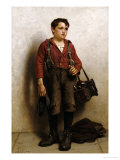 Shoeshine Boy reproduction procédé giclée par John George Brown
