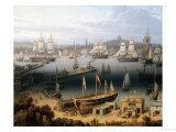 Boston Harbor, 1843 Giclee Print by Robert Salmon