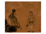 Tasting Tea Lámina giclée por Chen Hongshou