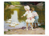Charlot en el parque Lámina giclée por Edward Henry Potthast Charlot en el parque Lámina giclée por Edward Henry Potthast