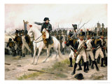 Napoleon at the Battle of Friedland reproduction procédé giclée par Edouard-bernard-debat Ponsan