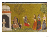 Illustration from a Madhavanala Kamakandala Series, Bilaspur, circa 1680 Giclee Print