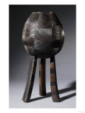An Ovoid Swazi Vessel with Chequerboard Horizontal and Vertical Grooves Giclee Print An Ovoid Swazi Vessel with Chequerboard Horizontal and Vertical Grooves Giclee Print