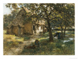 Chaumiere, Normande, 1900 Giclee Print by Léon Augustin L'hermitte