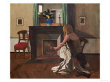 Interior with a Woman in a Shirt, 1899 Giclee Print by Félix Vallotton